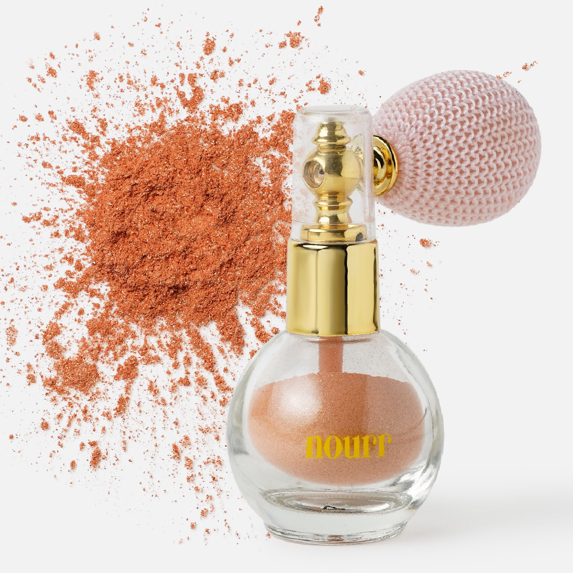 Nourr's Eyeshadows, Eyeliner and Glitter Dust Puff Bundle